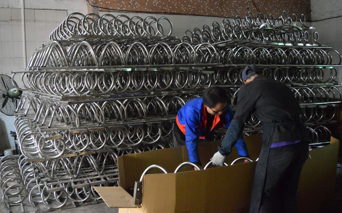 25加厚304不銹鋼停車架耐生銹耐腐蝕